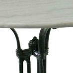 Bistrotafel gietijzer rond marmer tafelblad Ø80 cm - tafel