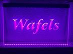 Wafels wafel neon bord lamp LED verlichting reclame lichtbak, Verzamelen, Merken en Reclamevoorwerpen, Verzenden, Nieuw