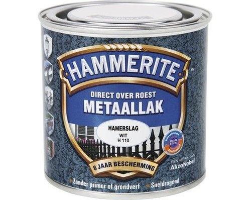 Hammerite Metaallak Wit H110 Hamerslag 750 ml, Doe-het-zelf en Verbouw, Verf, Beits en Lak, Nieuw, Verzenden