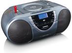 Lenco SCD-6800GY - Draagbare radio cd speler met DAB en mp3, Verzenden, Zo goed als nieuw