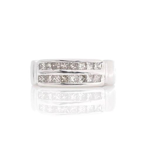 Ring - 18 karaat Witgoud - 0.50ct. tw. Diamant (Natuurlijk), Sieraden, Tassen en Uiterlijk, Ringen