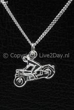 Zilveren Motor ketting hanger - 9, Sieraden, Tassen en Uiterlijk, Verzenden, Nieuw