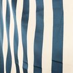 Beige en blauwe strepen - elegante tintenstof - Textiel -