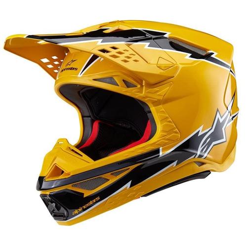 Alpinestars Supertech S-M10 Ampress Helmet Ece 22.06 Black, Motoren, Kleding | Motorhelmen, Offroadhelm, Heren, XXL, Nieuw met kaartje