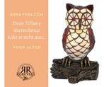 Geen lamp maar een dier dat licht geeft | Tiffany dierenlamp, Verzenden, Nieuw, Glas, Tiffany