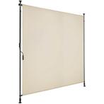 Zonnescherm Taija met handslinger - 150 x 310 cm, beige, Tuin en Terras, Zonneschermen, Verzenden, Nieuw