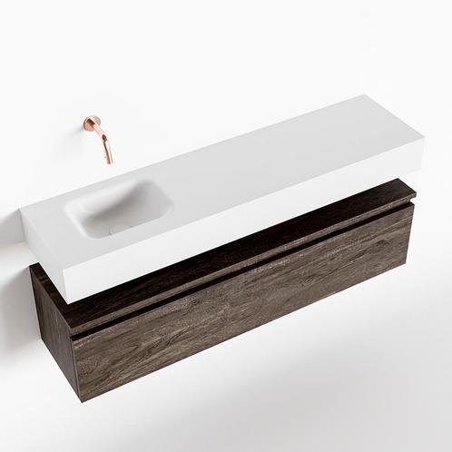 MONDIAZ ANDOR 120cm toiletmeubel dark brown. LEX 120cm, Doe-het-zelf en Verbouw, Sanitair, Bad, Nieuw, Ophalen of Verzenden