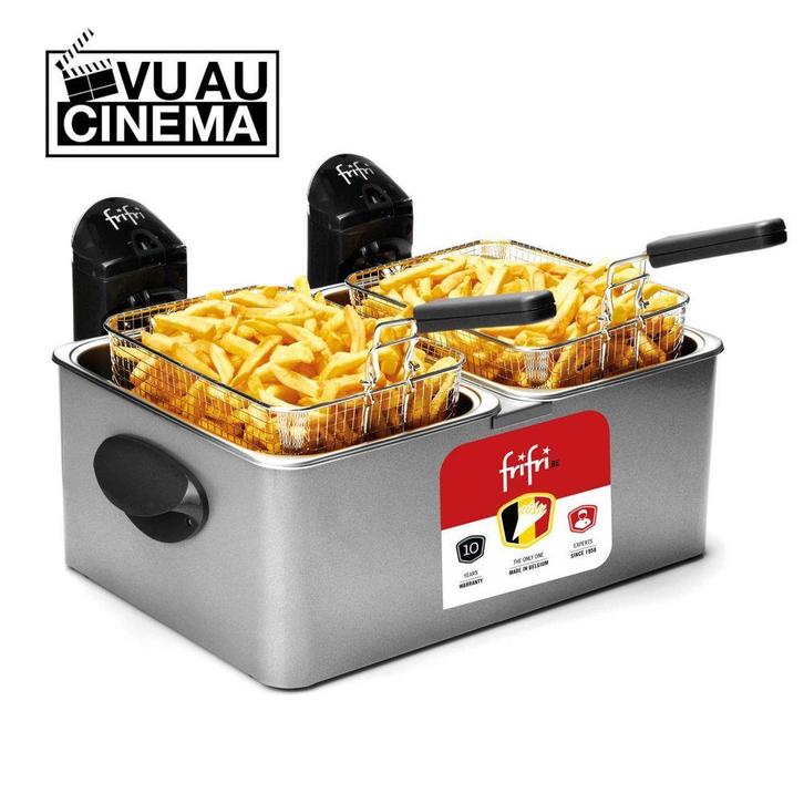 FriFri Dubbele Friteuse 2 x 3,5 L - metalen mantel - 2x 3500, Witgoed en Apparatuur, Frituurpannen, Verzenden