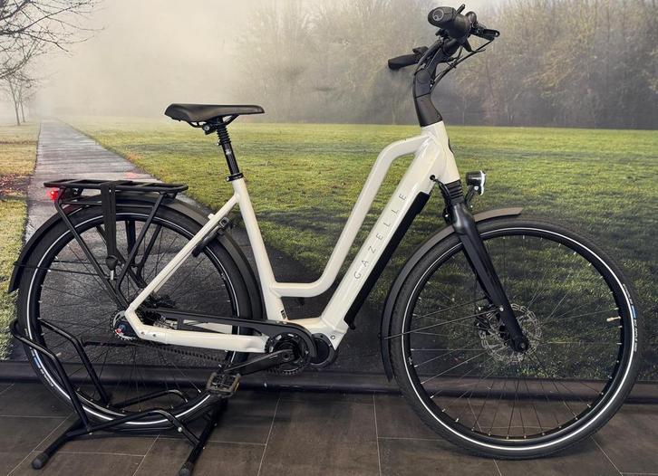 Gazelle Chamonix C5 E-Bike met Riem Elektrische Damesfiets, Fietsen en Brommers, Elektrische fietsen, 50 km per accu of meer, Zo goed als nieuw