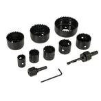 Silverline Gatenboor set - 11-delig - Ø 19-64 mm - Voor h.., Ophalen of Verzenden, Nieuw
