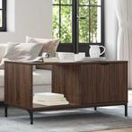vidaXL Salontafel met lade Bruin Eiken 90 x 49 x 46 cm, Minder dan 50 cm, Verzenden, Nieuw, Minder dan 50 cm