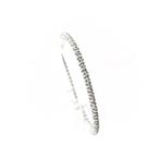 Witgouden tennis armband met diamant; 1,00 ct. | 17,5 cm, Goud, Met edelsteen, Gebruikt, Ophalen of Verzenden