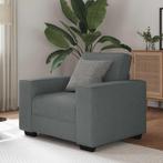 vidaXL Fauteuil 60 cm stof donkergrijs, Huis en Inrichting, Banken | Bankstellen, Verzenden, Nieuw, Eenpersoons, Stof