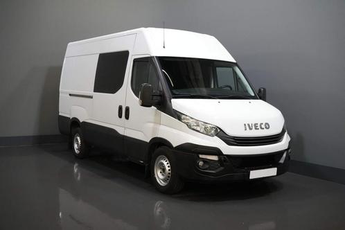 Iveco Daily 35S16V 2.3 L3H2 155 pk Aut. DC Dubbel cabine BPM, Auto's, Bestelauto's, Lease, Automaat, Wit, Financial lease, Stof