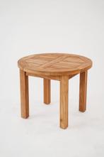 Teakea Tuin Salontafel Teakhout | Rond Ø 60 met Vaste Poot, Huis en Inrichting, Tafels | Salontafels, Minder dan 50 cm, 100 tot 150 cm
