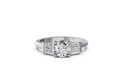 Zonder Minimumprijs - Ring - 14 karaat Witgoud - 1.44ct. tw., Sieraden, Tassen en Uiterlijk, Ringen