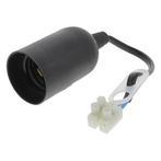 Verhuisfitting E27 | Q-link (60W, Zwart), Verzenden, Nieuw