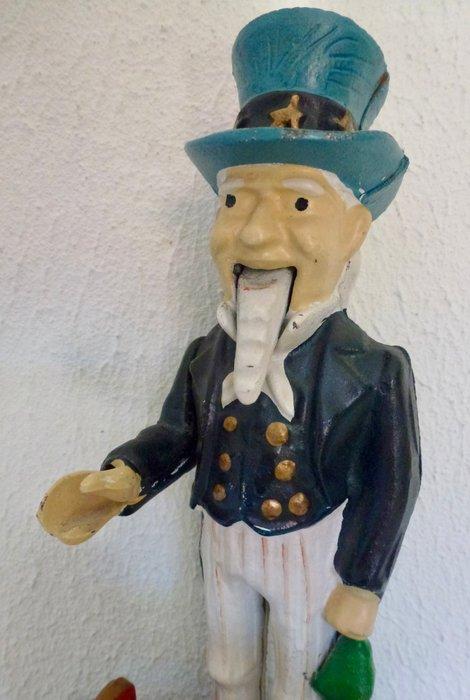Uncle Sam - Vintage - Spaarpot - Gietijzer, Antiek en Kunst, Curiosa en Brocante