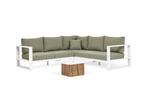 Suns Savona hoekbank Sunbrella leaf |