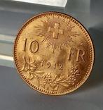 Zwitserland. 10 Franken 1912,   Gold, Erhaltung