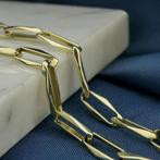 Gouden closed forever armband. (Schakelarmband), Sieraden, Tassen en Uiterlijk, Armbanden, Ophalen of Verzenden, Gebruikt, Overige kleuren