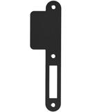 Sluitplaat lange lip 48 mm kastslot zwart, Doe-het-zelf en Verbouw, Hang- en Sluitwerk, Verzenden, Nieuw