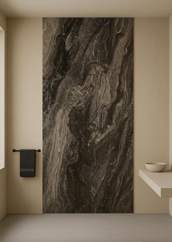 SPC Douchepaneel Pretoria Marble Zwart/Grijs | TOPNL #1, Doe-het-zelf en Verbouw, Platen en Panelen, Nieuw, 20 tot 50 mm