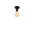 Moderne plafondlamp zwart 9 cm - Facil, Nieuw, Overige materialen, Modern