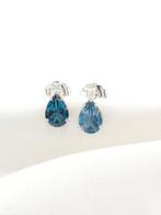 Zonder Minimumprijs - Oorbellen - 14 karaat Witgoud Topaas -, Nieuw