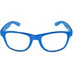 Bril Metallic Blauw, Verzenden, Nieuw