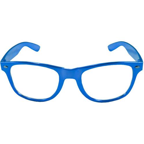 Bril Metallic Blauw, Hobby en Vrije tijd, Feestartikelen, Nieuw, Verzenden