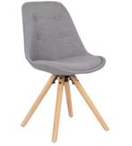 Set van 4 Linnen Eetkamerstoelen – Houten Poten, Huis en Inrichting, Stoelen, Verzenden, Nieuw