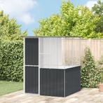 vidaXL Vogelkooi Antraciet 215x78x200 cm Gegalvaniseerd, Verzenden, Nieuw