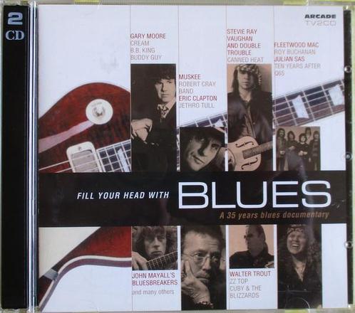 cd - Various - Fill Your Head With Blues, Cd's en Dvd's, Cd's | Overige Cd's, Zo goed als nieuw, Verzenden