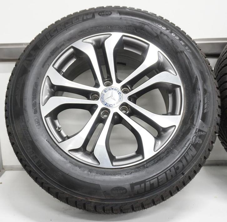 Mercedes GLC X253 17 inch velgen + Winterbanden Michelin ZGA, Auto-onderdelen, Banden en Velgen, Velg(en), Gebruikt, 17 inch, Winterbanden