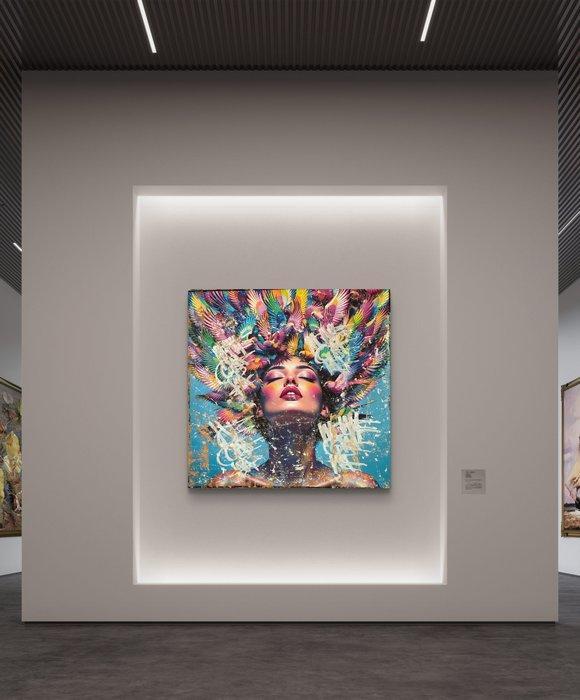 Nicole Lubbers - Crown of Wings XL, Antiek en Kunst, Kunst | Schilderijen | Modern