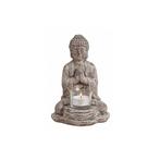 Boeddha beeldje theelichthouders/windlichten 19 cm - Boedd.., Huis en Inrichting, Woonaccessoires | Boeddhabeelden, Nieuw, Ophalen of Verzenden