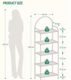 Gouden Boekenkast met 5 Glazen Planken – Modern Design, Huis en Inrichting, Kasten | Boekenkasten, Verzenden, Nieuw