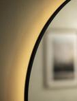 Maxyhome ronde spiegel MAT ZWART LED verlichting verwarmd