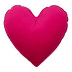 Hart Kussen Fluweel fuchsia 45cm, Verzenden, Nieuw