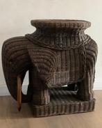 Bijzettafel - Rattan - Rotan olifantkrukje