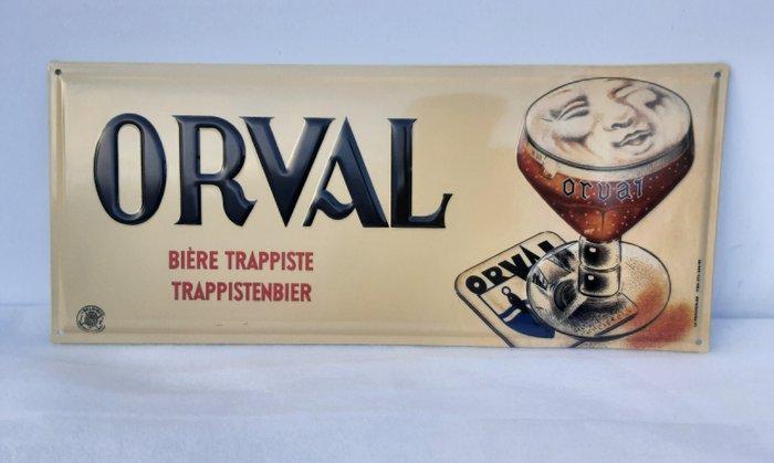 Orval Bière - Reclamebord - Metaal, Antiek en Kunst, Antiek | Wandborden en Tegels