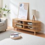 Tv-meubel Jarvenpaa met 4 open vakken 140x40x50 cm naturel [, Verzenden, Nieuw
