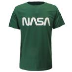 NASA T-Shirt Groen Wit Logo - Officiële Merchandise, Kleding | Heren, Verzenden, Nieuw