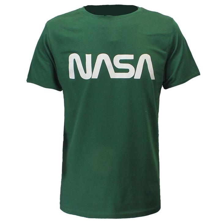 NASA T-Shirt Groen Wit Logo - Officiële Merchandise, Kleding | Heren, T-shirts, Verzenden