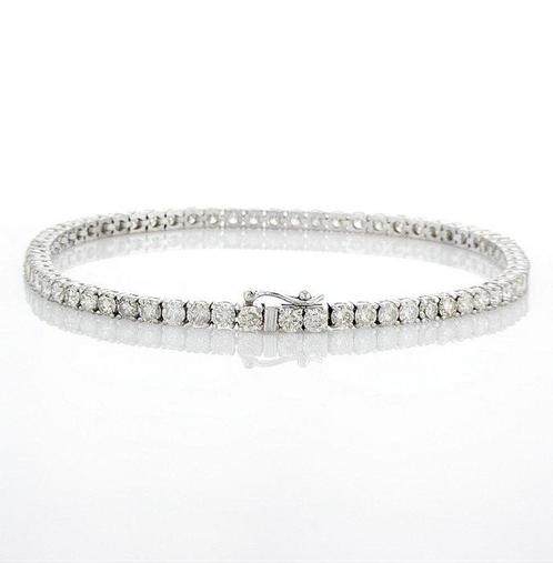 Zonder Minimumprijs - Armband - 14 karaat Witgoud - 5.71ct., Sieraden, Tassen en Uiterlijk, Armbanden