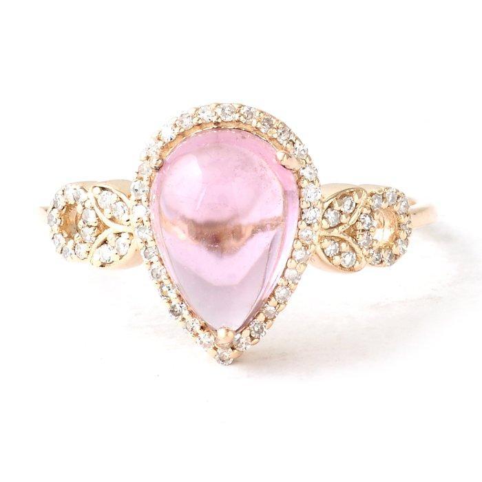 Ring - 14 karaat Geel goud - 2.51ct. tw. Toermalijn -, Sieraden, Tassen en Uiterlijk, Ringen