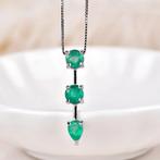 Zonder minimumprijs - Hanger Zilver - Emerald - Certified