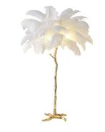 Scandinavische veren vloerlamp – Moderne staande lamp sfeerl, Huis en Inrichting, Lampen | Vloerlampen, Verzenden, Nieuw