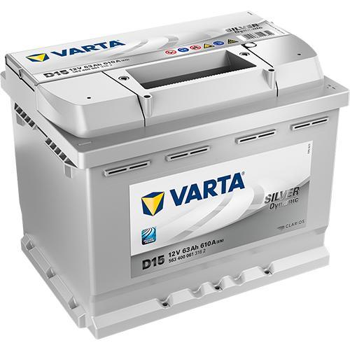 Varta Silver Dynamic D15 accu | 563 400 061 | 12V 63Ah, Auto-onderdelen, Accu's en Toebehoren, Ophalen of Verzenden